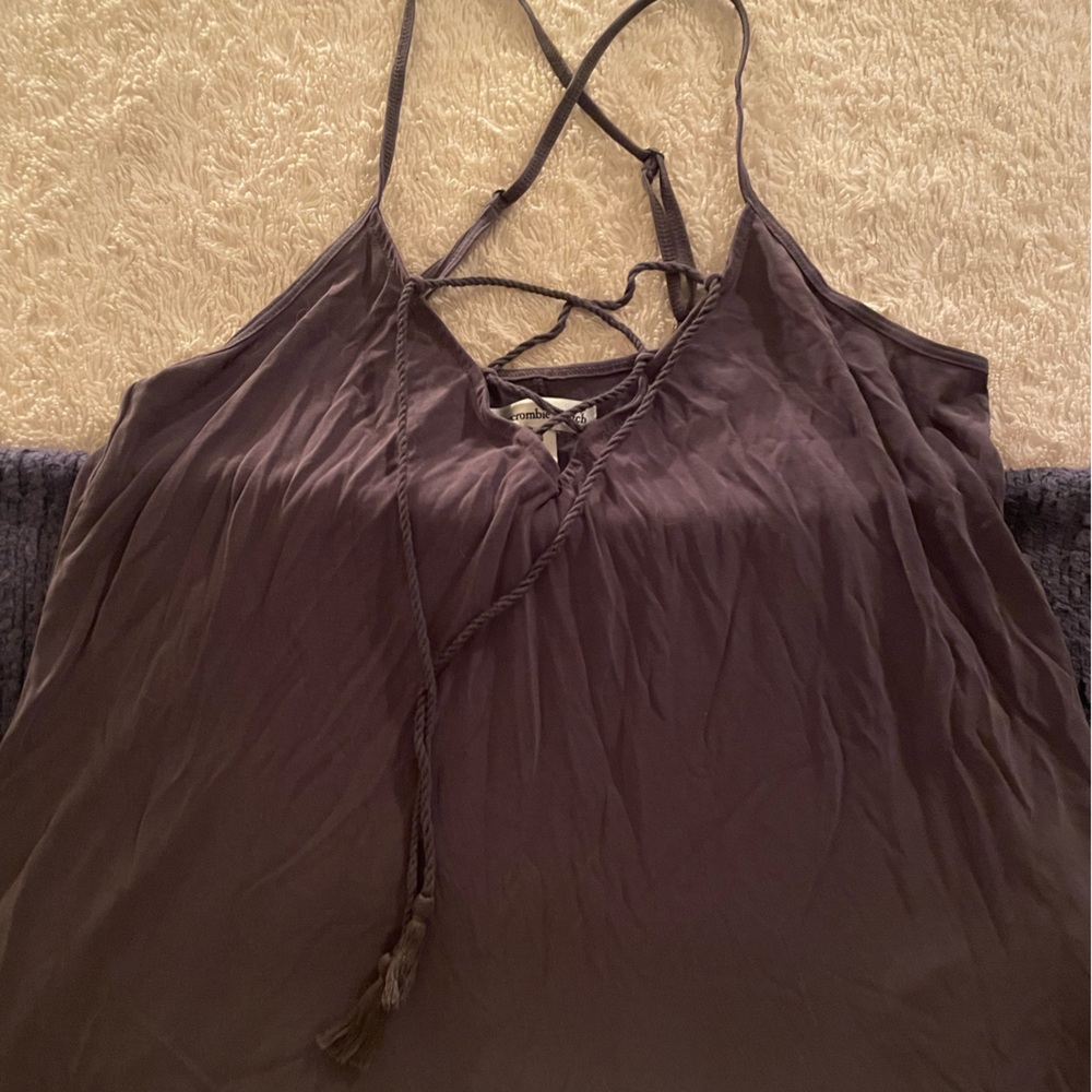 Abercrombie lace up tank top